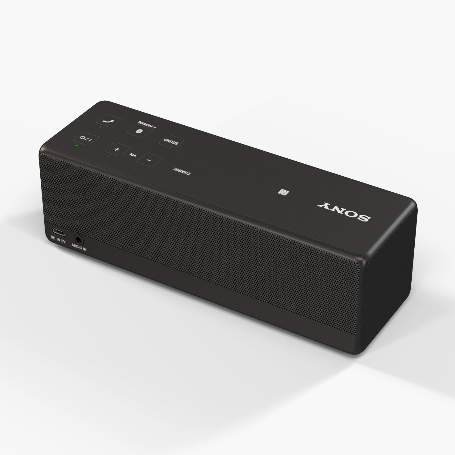 Sony SRS-X33 portable bluetooth speaker Low-poly 3D model_14