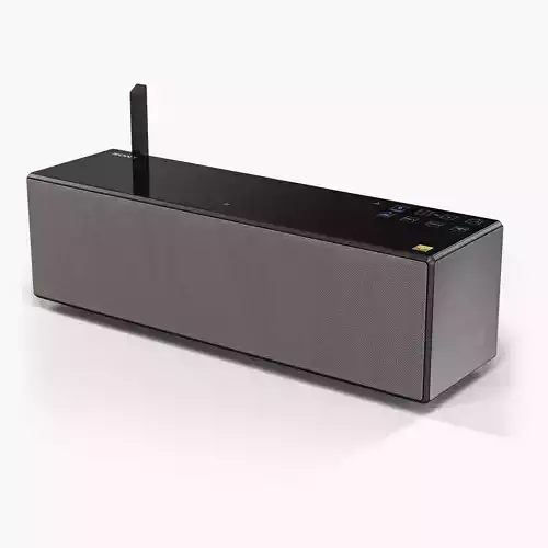 Sony SRS-X88 portable bluetooth speaker Low-poly 3D model