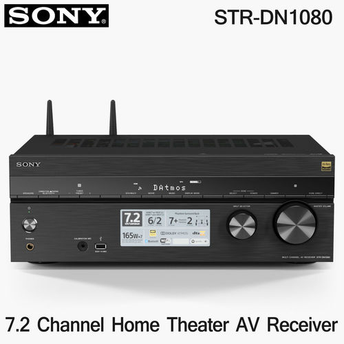 Sony STR-DN1080 network AV receiver Low-poly 3D model
