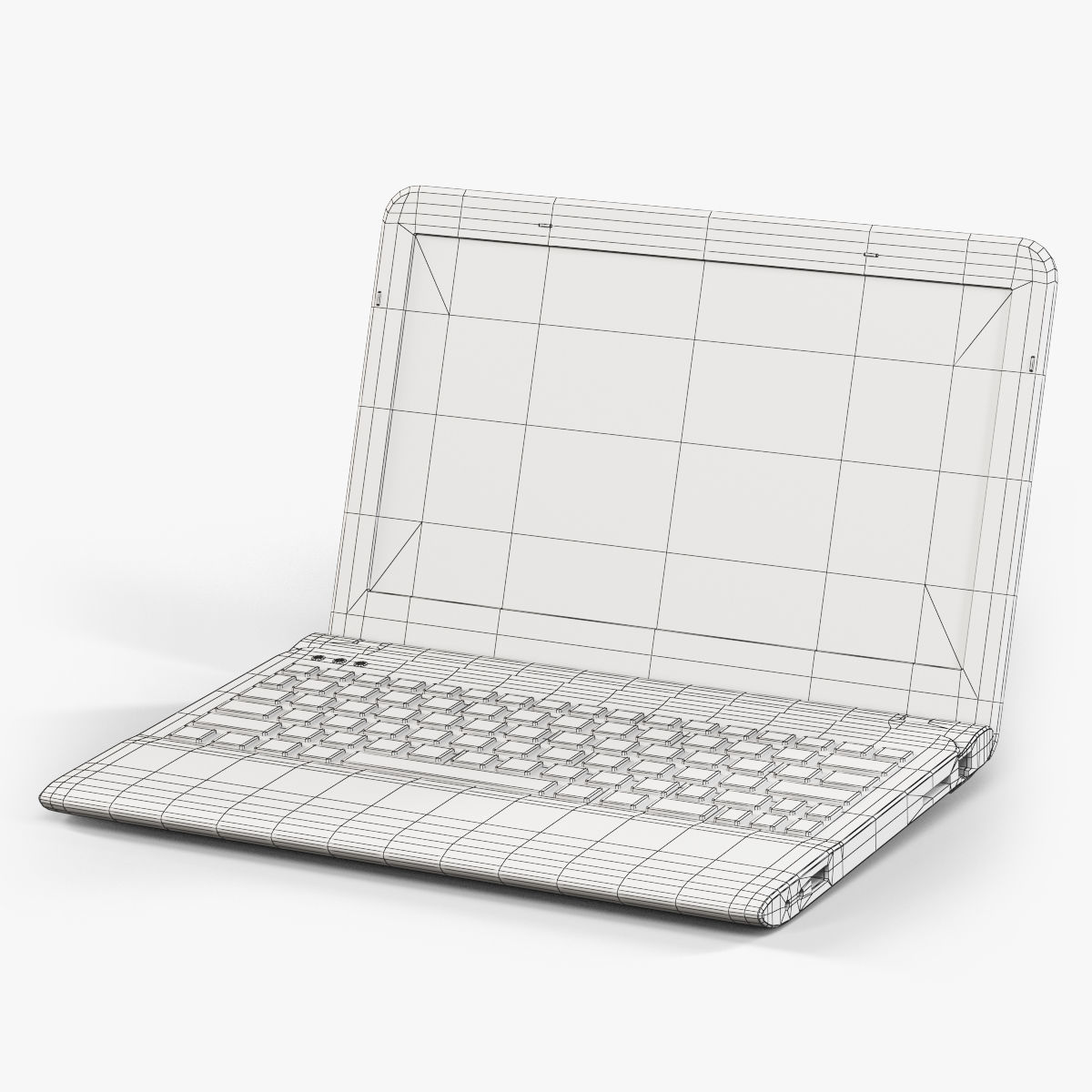 Sony VAIO SVE1112M1R-B laptop Low-poly 3D model_13
