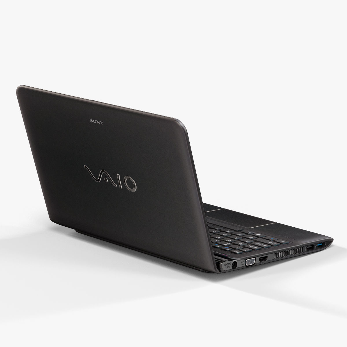 Sony VAIO SVE1112M1R-B laptop Low-poly 3D model_8