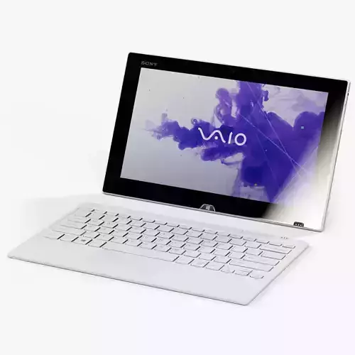 Sony VAIO TAP 11 ultrabook Low-poly 3D model