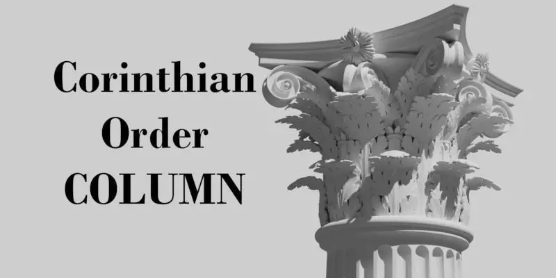 Corinthian order - COLUMN 3D model_0