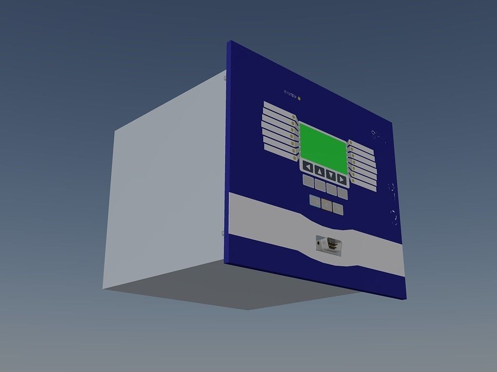 Protection relay Woodward MRA4 Free 3D model_0
