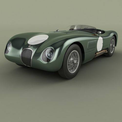 Jaguar C-Type 3D model