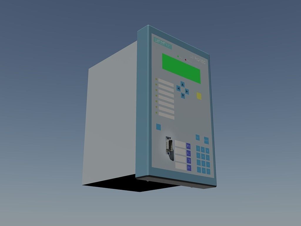 Protection relay Siemens Siprotec 7SJ62 Free 3D model