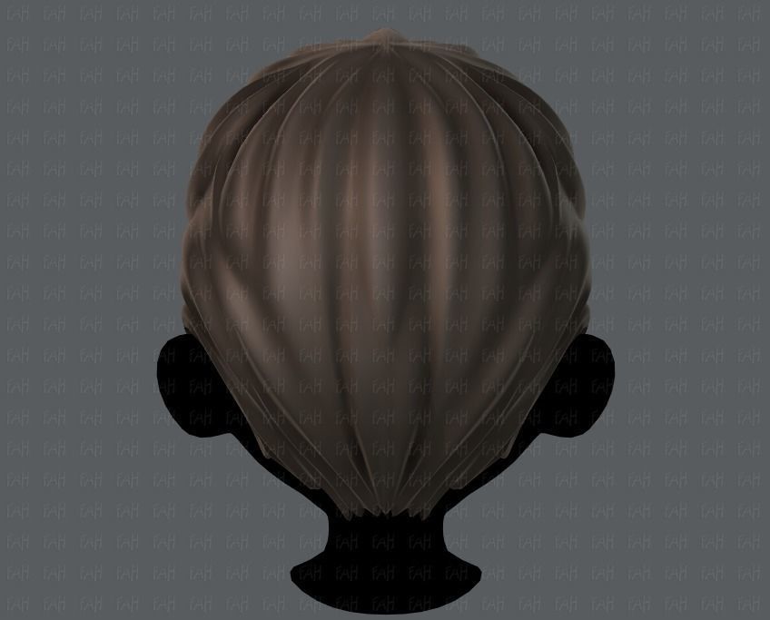 3D Hair style for boy V10 Low-poly 3D model_5