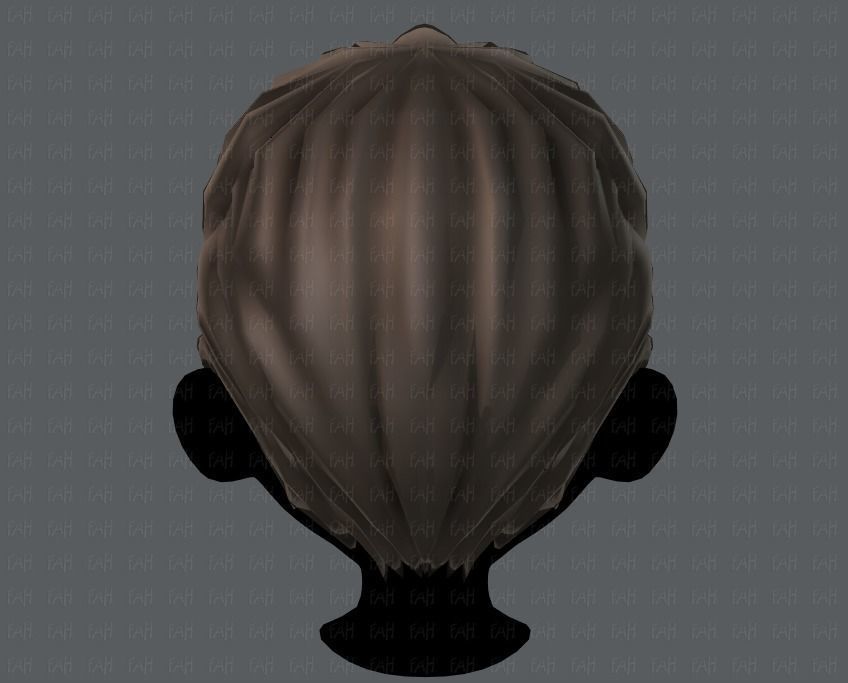 3D Hair style for boy V10 Low-poly 3D model_21