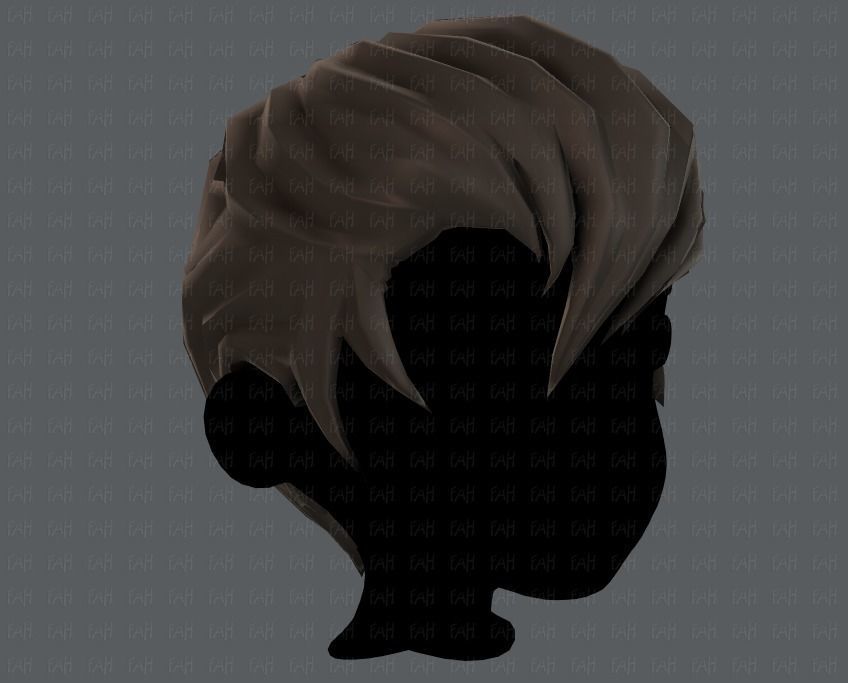 3D Hair style for boy V10 Low-poly 3D model_18
