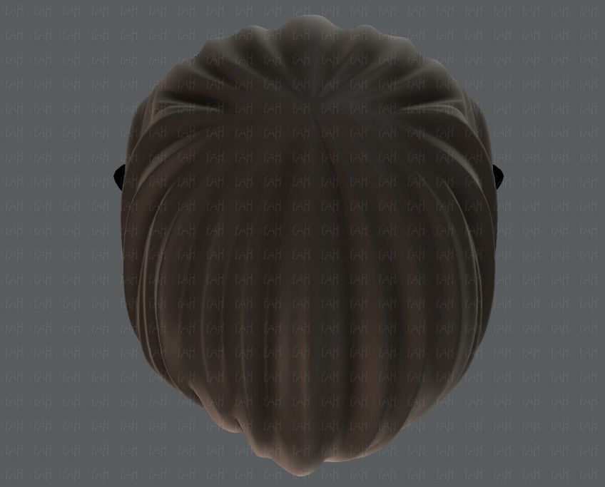 3D Hair style for boy V10 Low-poly 3D model_33