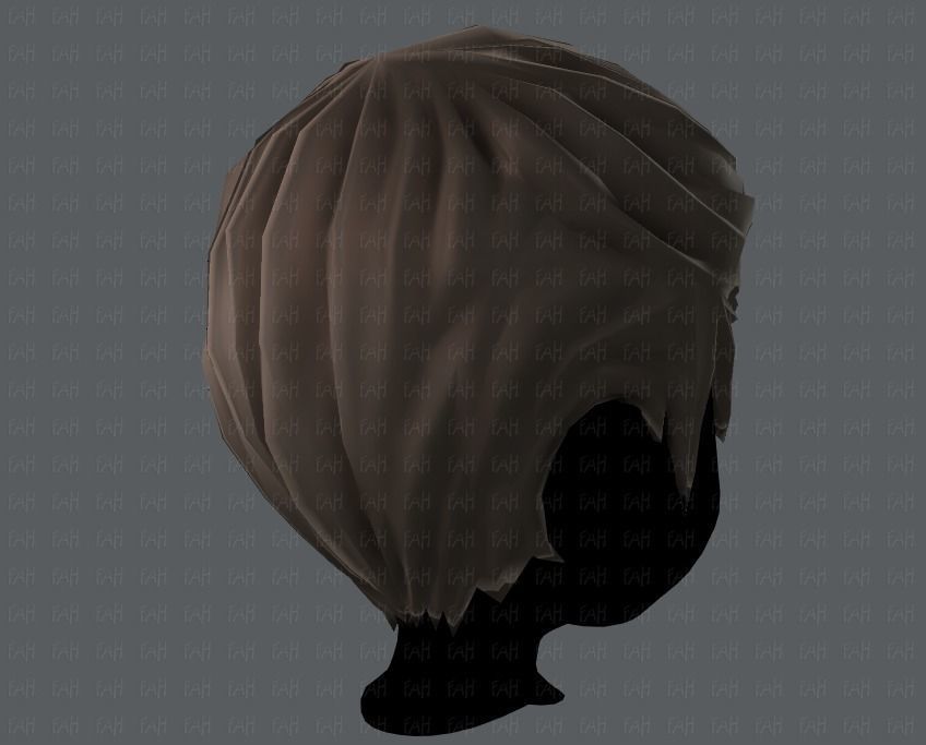 3D Hair style for boy V10 Low-poly 3D model_20