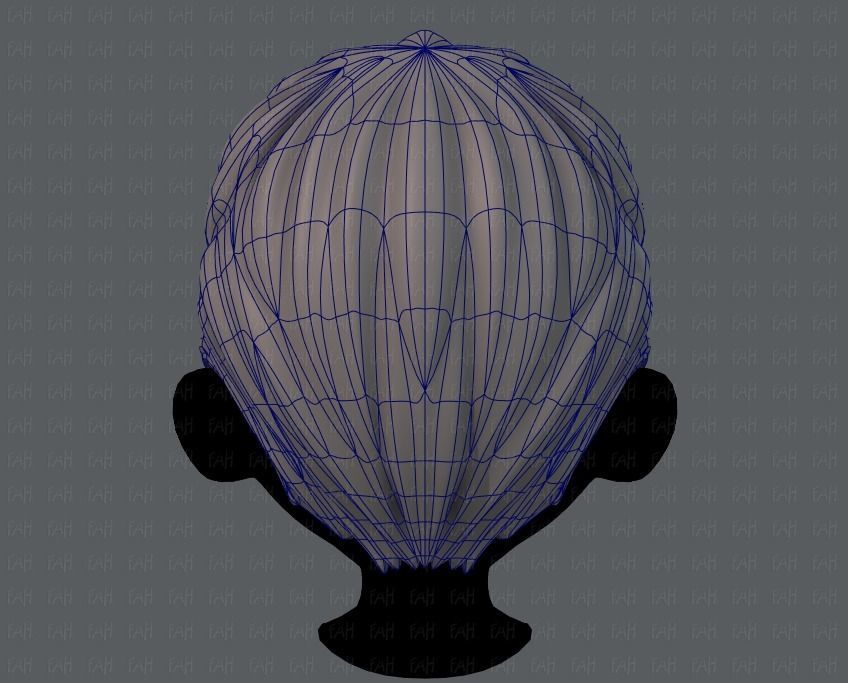 3D Hair style for boy V10 Low-poly 3D model_13