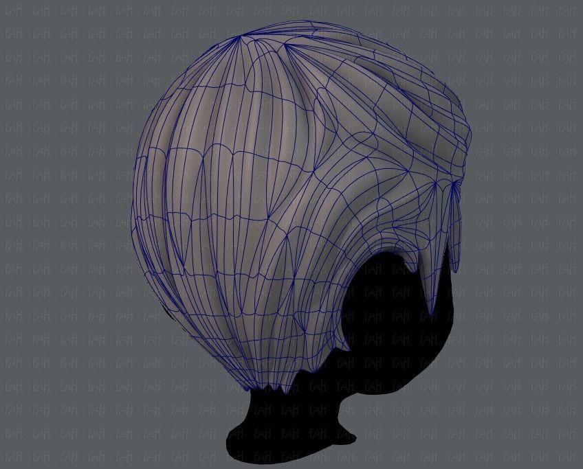 3D Hair style for boy V10 Low-poly 3D model_12