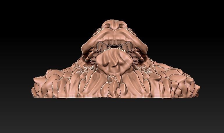 Lion  head pendant 3D print model_3