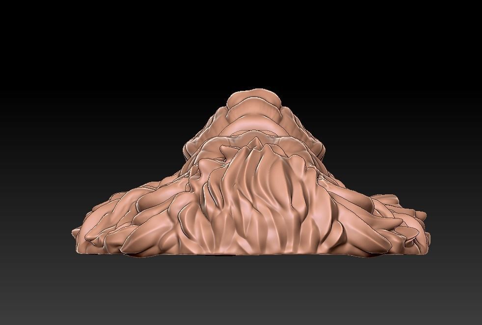 Lion  head pendant 3D print model_5