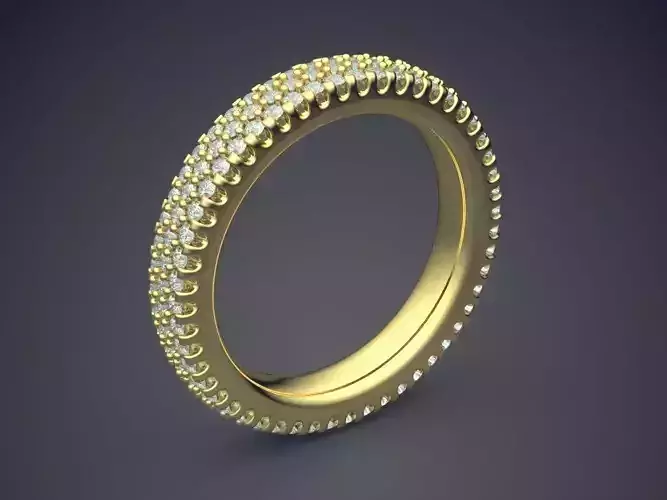 Beautiful Luxurious Golden Diamond-Ring for Engagement