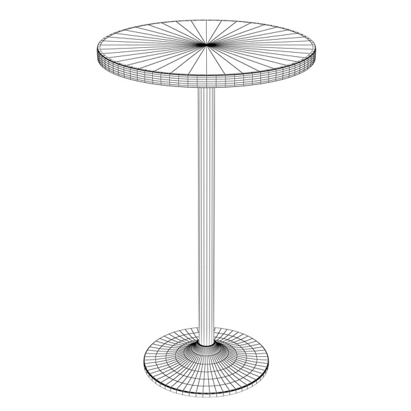 Bar Table and Stool 3D model_19
