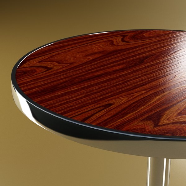 Bar Table and Stool 3D model_15