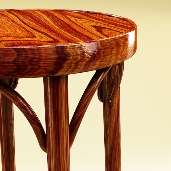 Bar Table and Stool 3D model_6