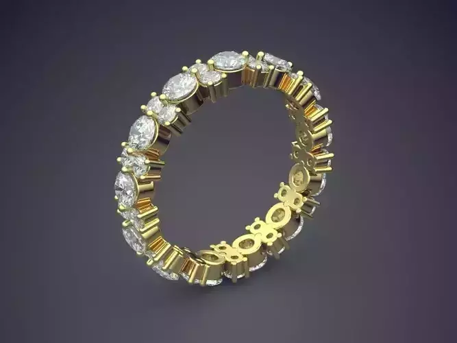 Luxurious Golden Diamond Ring for Engagement