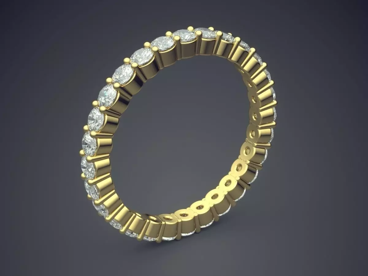 Adorable Luxurious Diamond-Ring for Engagement 3D print model_0