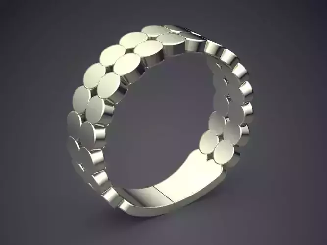 Unique Modern Minimalistic Design Silver Engagement Ring