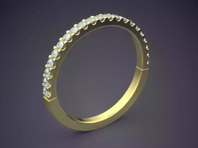 Dainty Golden Diamond-Ring for Engagement