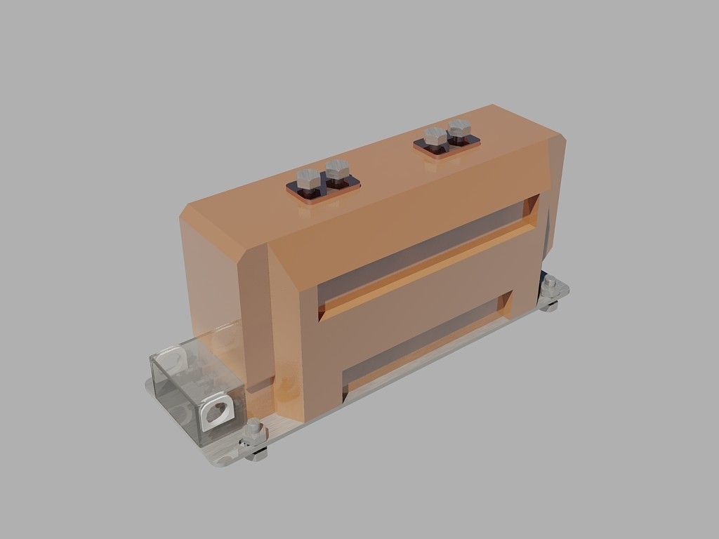 Medium voltage current transformer GIS-12f Free 3D model_0