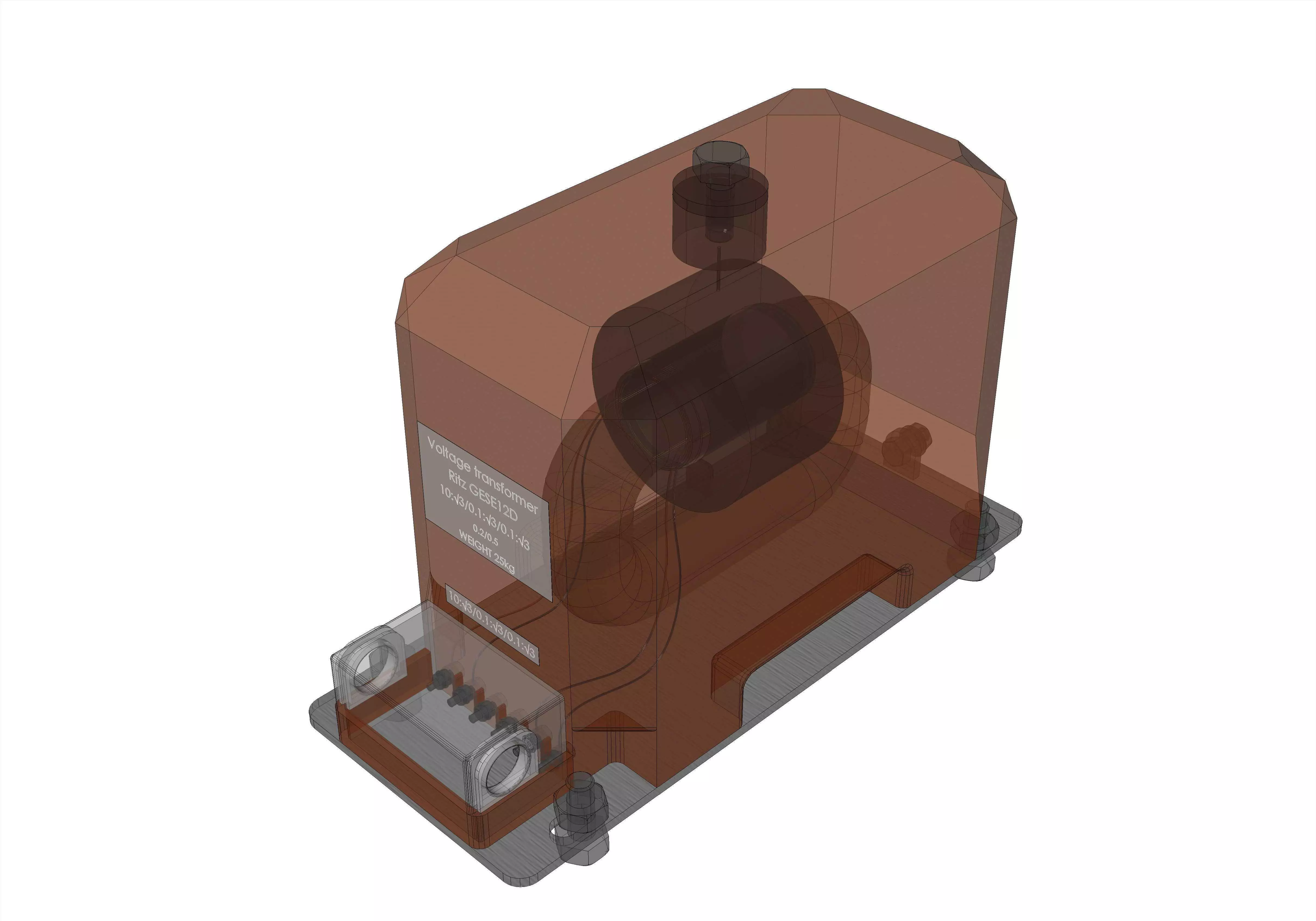 Medium voltage instrument transformer GSES-12D Free 3D model