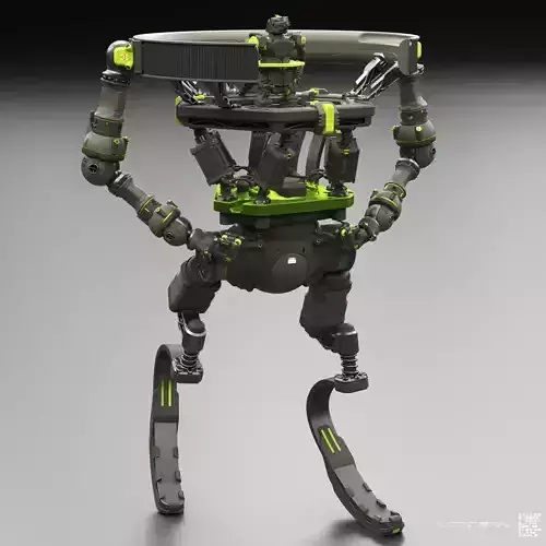Sci-fi concept robot Free 3D model