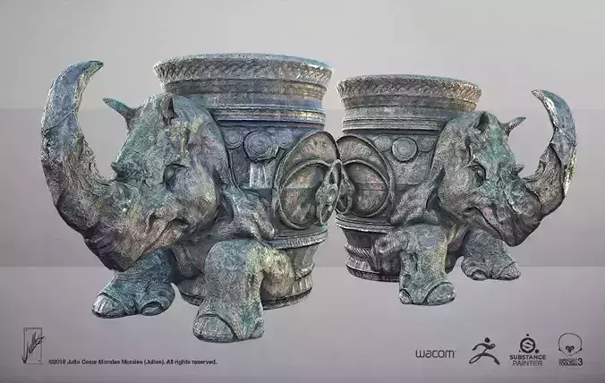 Rhino Jar  3D print model