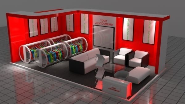 Advertisement Stall 1 3D model