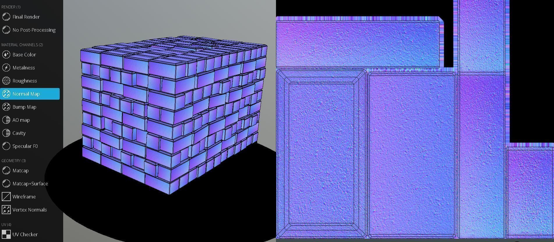 EUR Wood Pallet with Paving Stones High-Poly 3D model_13