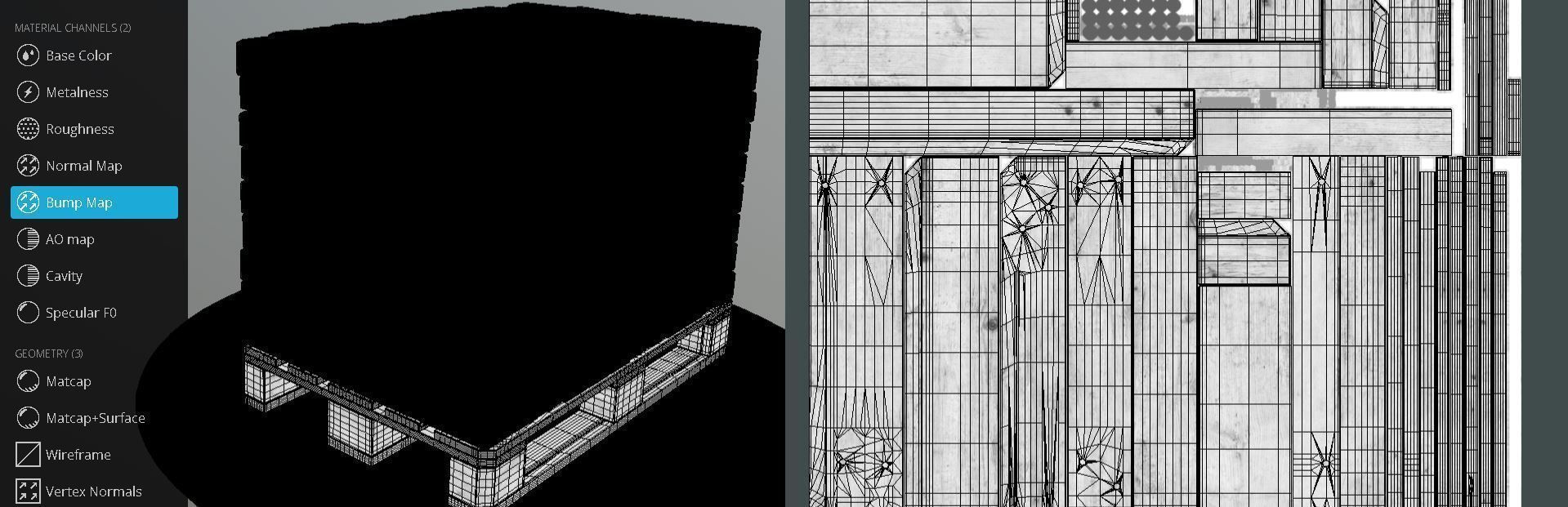 EUR Wood Pallet with Paving Stones High-Poly 3D model_11