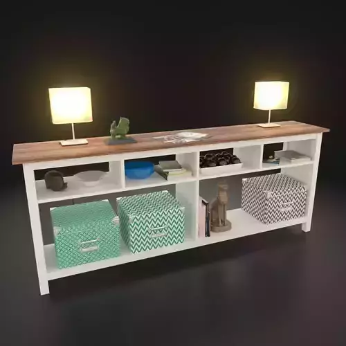 Stuff Table Low-poly 3D model
