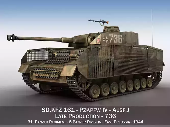 PzKpfw IV - Panzer 4 - Ausf J - 736