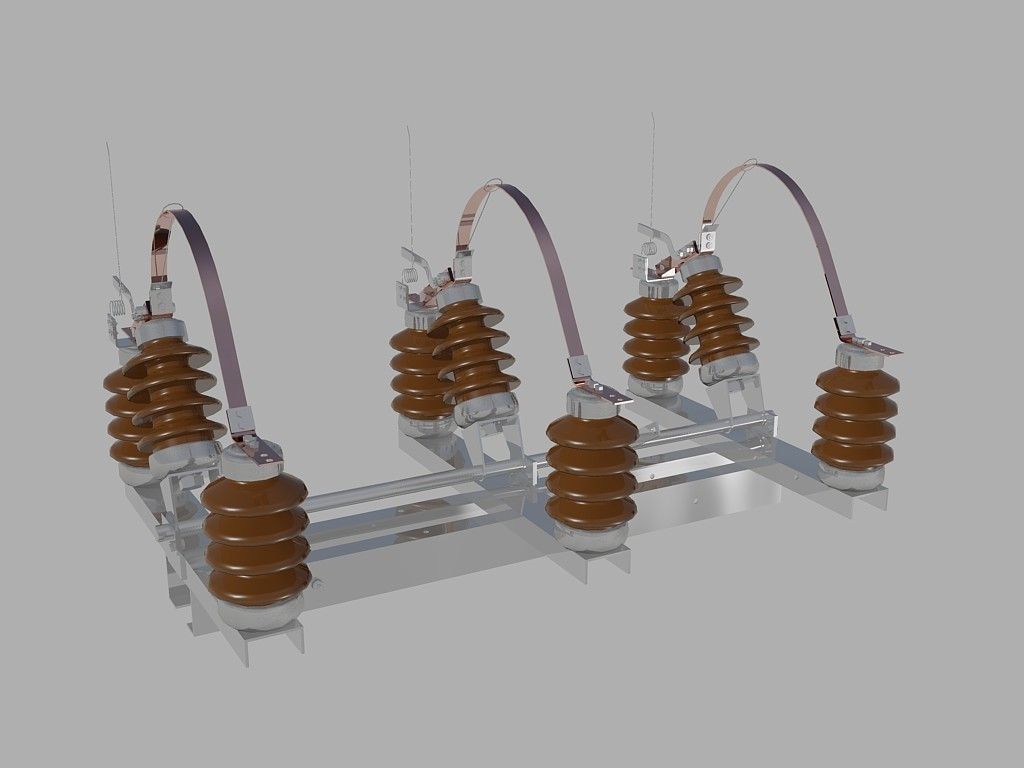 Medium voltage disconnecting switch ROS9-20 Free 3D model