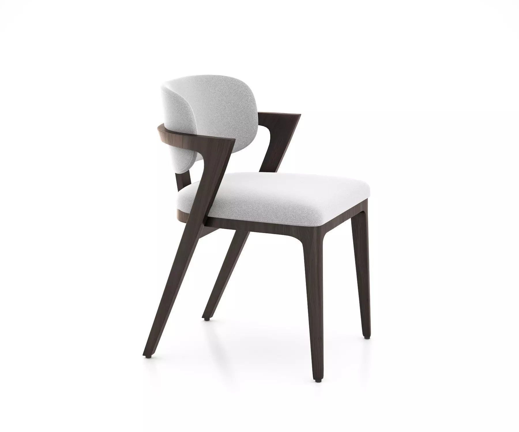 Adam Court Upholstered Dining Chair by West Elm 3D model_0