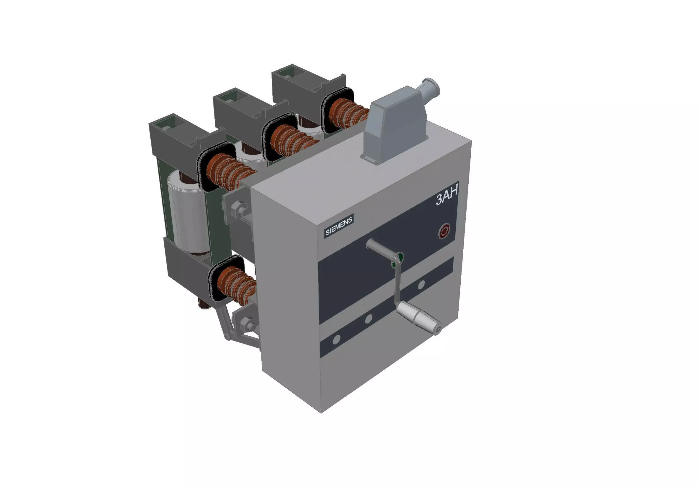 Vacuum circuit breaker Siemens 3AH5 Free 3D model_0