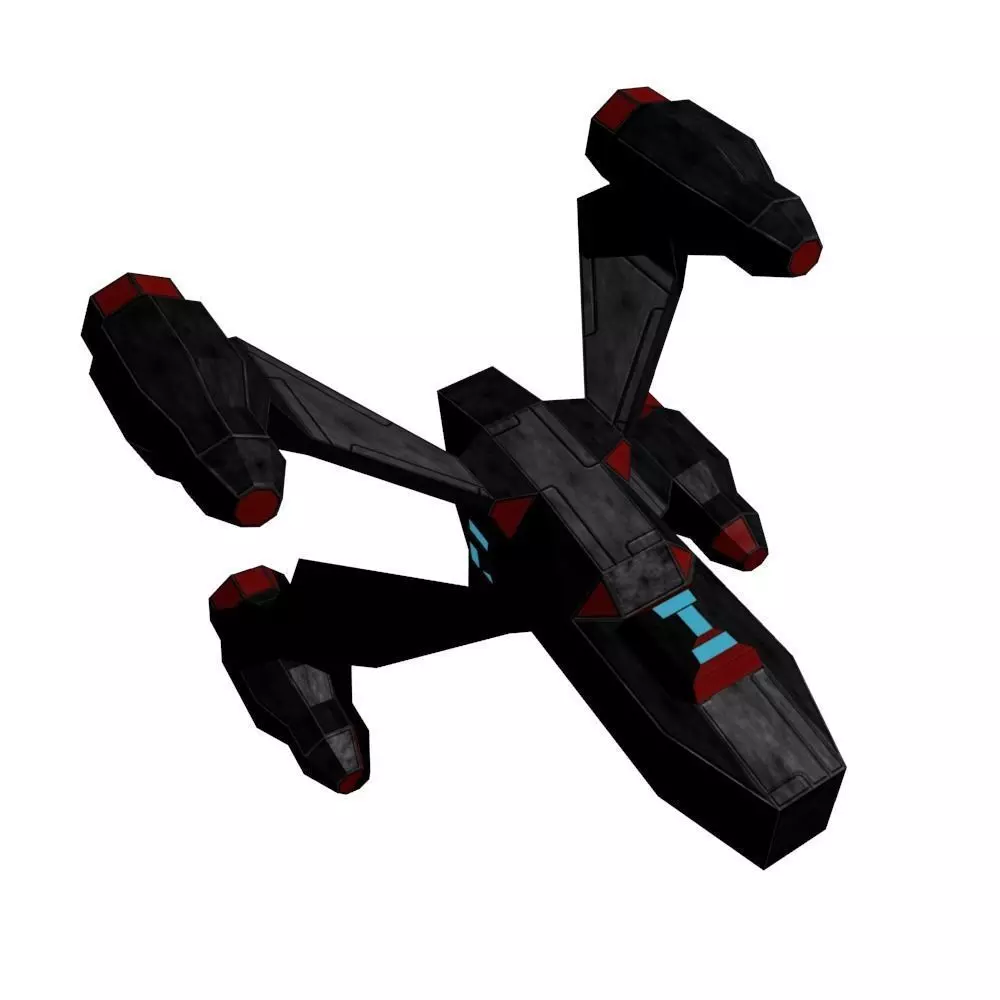 Space drone scout Free low-poly 3D model