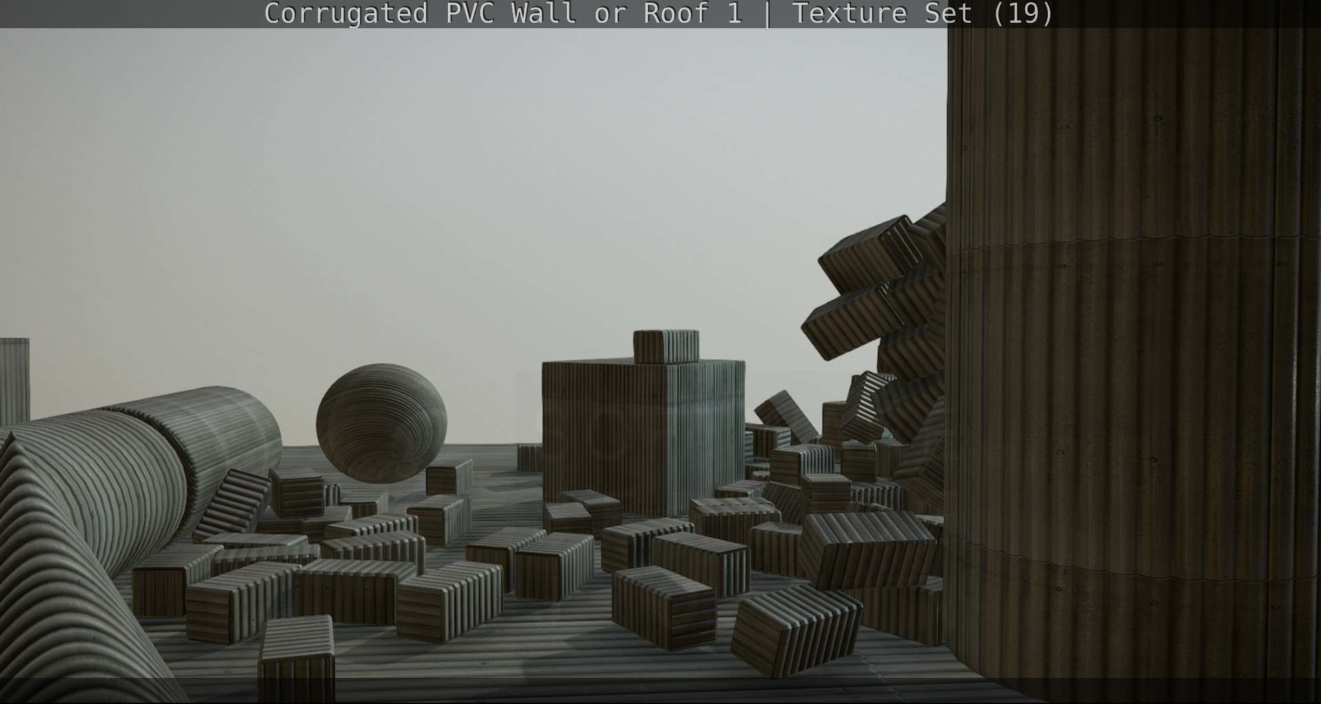 Corrugated PVC Wall or Roof 1 - Texture Set 19 Texture_81