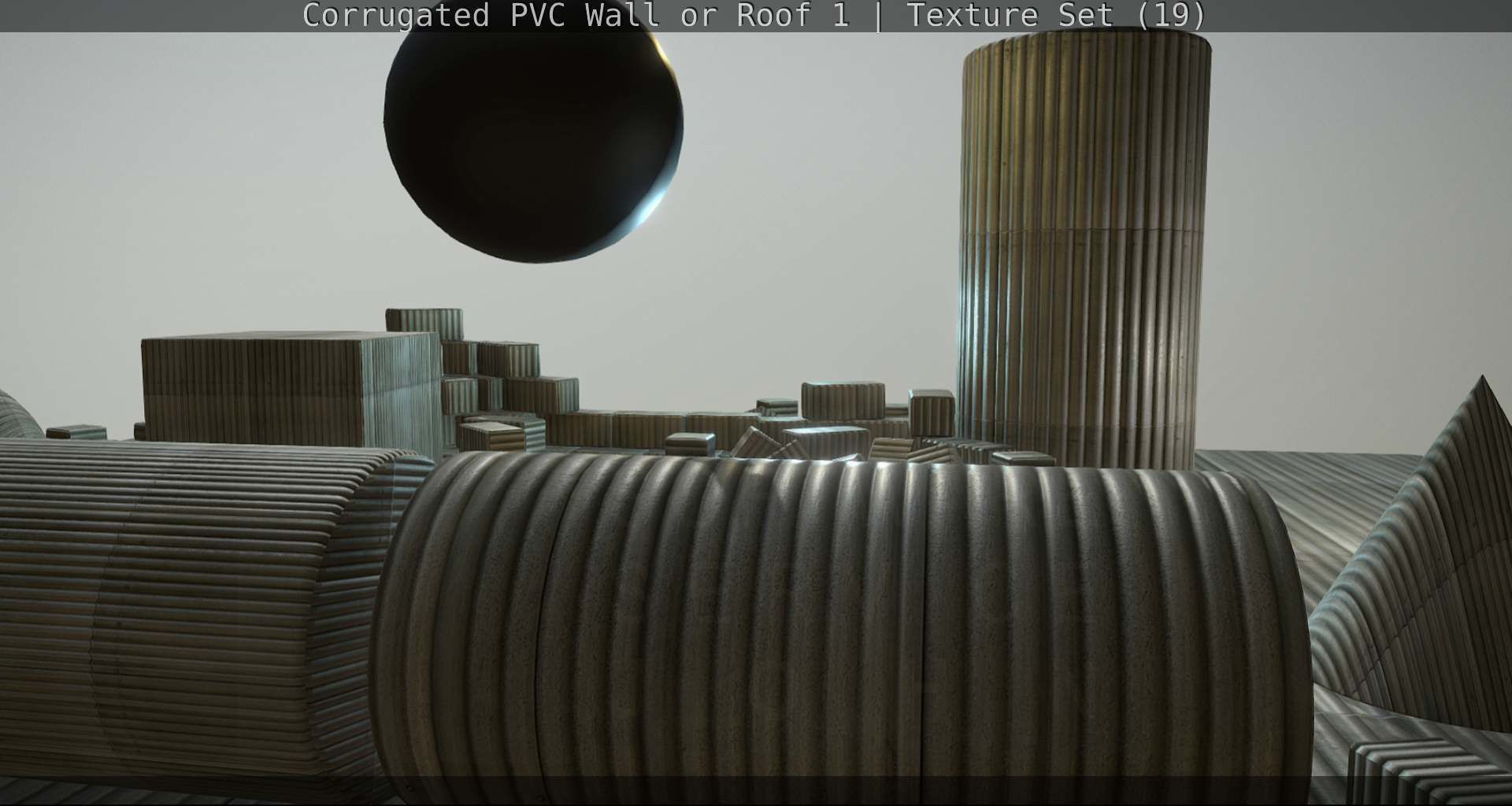 Corrugated PVC Wall or Roof 1 - Texture Set 19 Texture_33