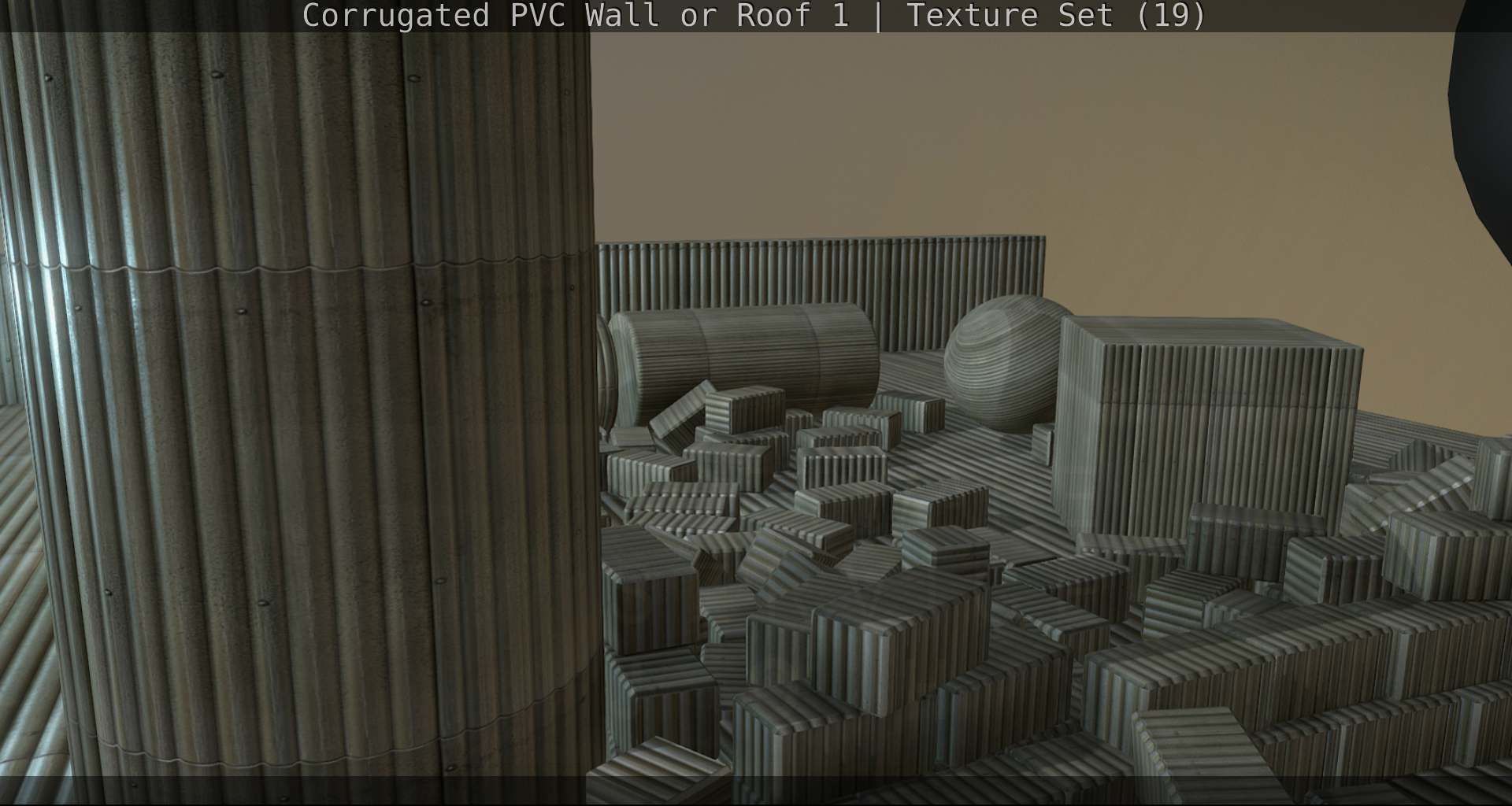 Corrugated PVC Wall or Roof 1 - Texture Set 19 Texture_58