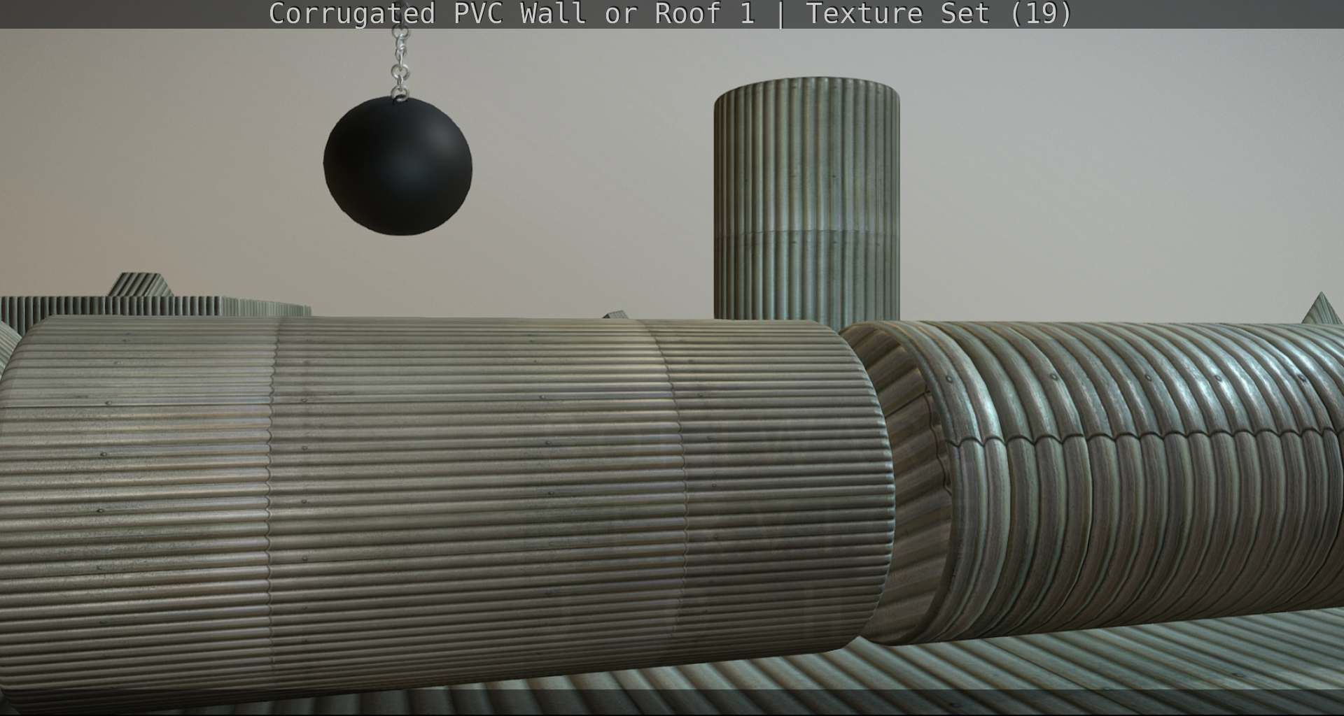 Corrugated PVC Wall or Roof 1 - Texture Set 19 Texture_26