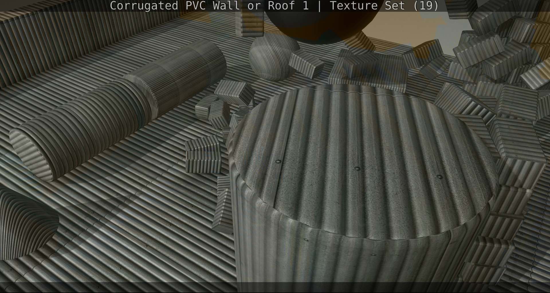 Corrugated PVC Wall or Roof 1 - Texture Set 19 Texture_72