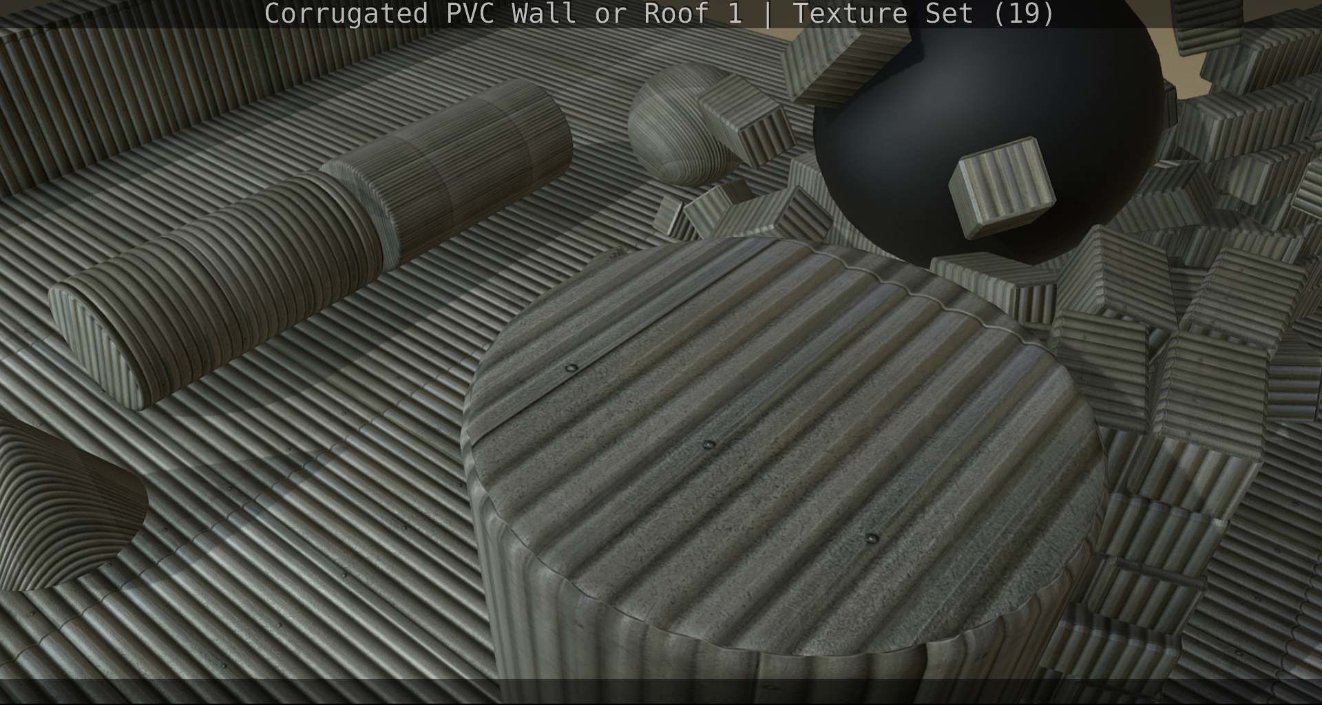 Corrugated PVC Wall or Roof 1 - Texture Set 19 Texture_71
