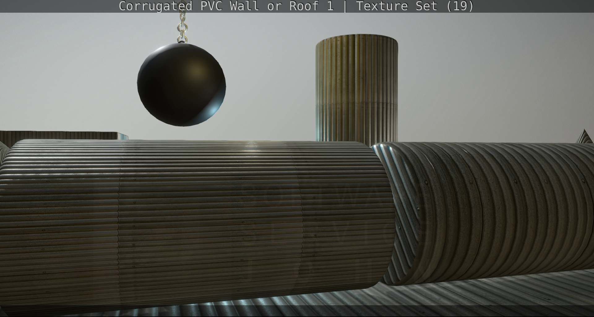 Corrugated PVC Wall or Roof 1 - Texture Set 19 Texture_29