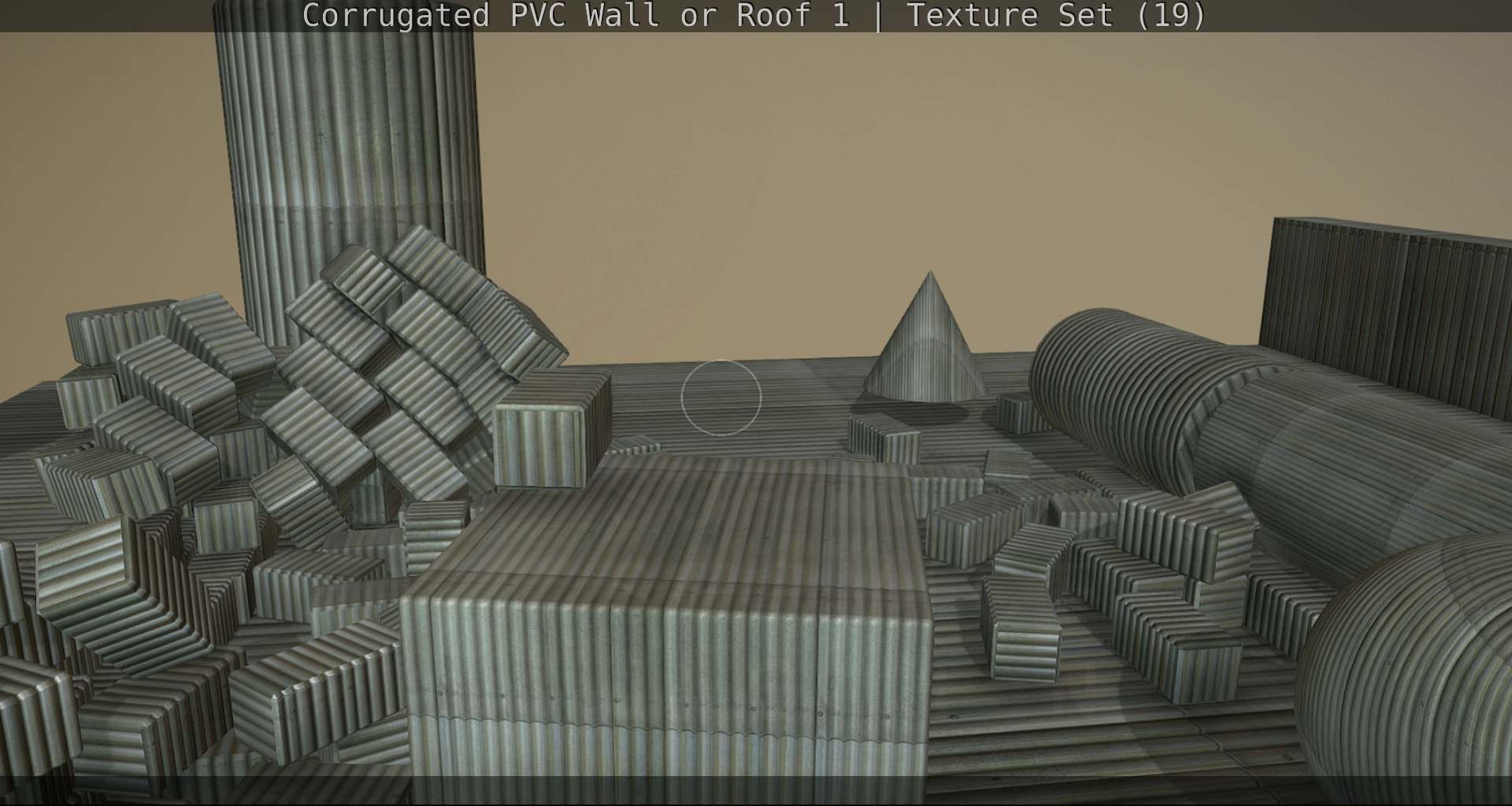 Corrugated PVC Wall or Roof 1 - Texture Set 19 Texture_53