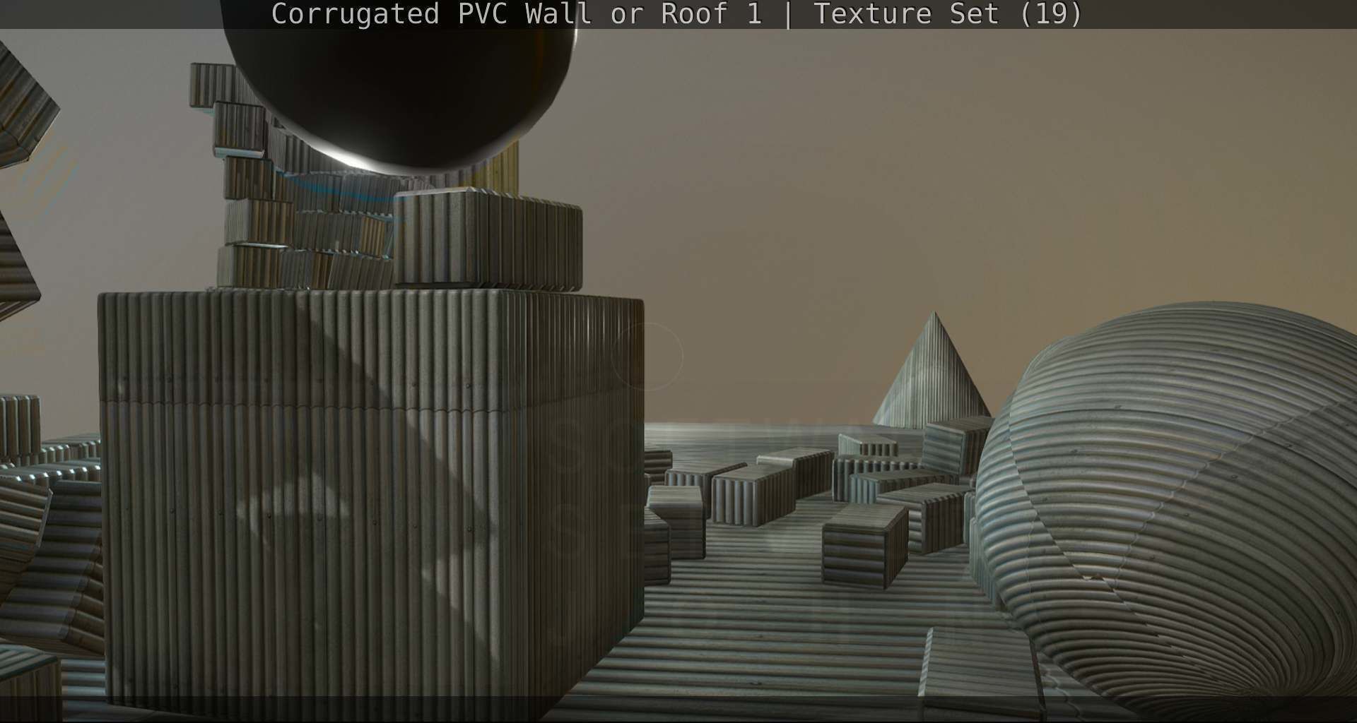 Corrugated PVC Wall or Roof 1 - Texture Set 19 Texture_13