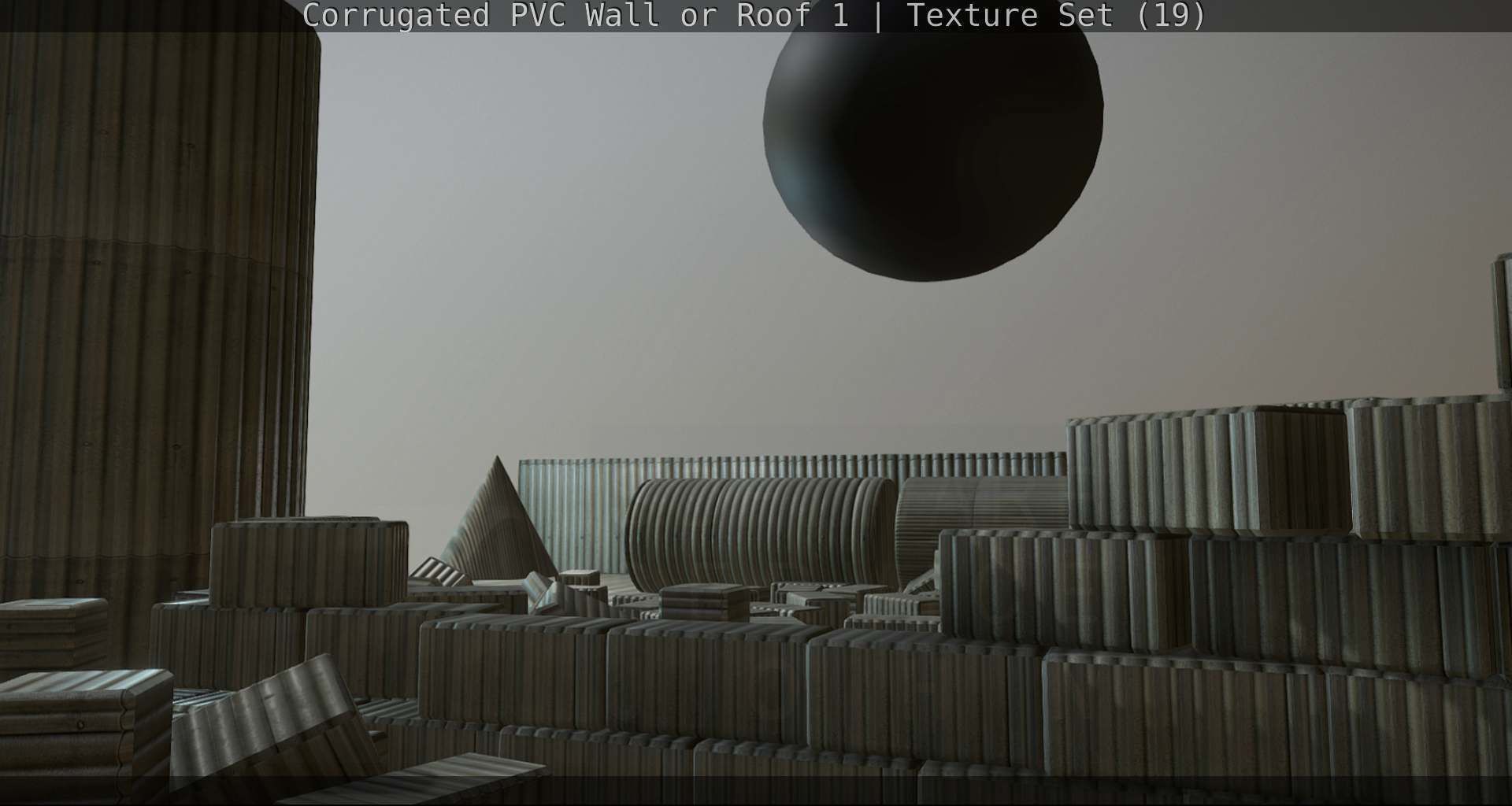 Corrugated PVC Wall or Roof 1 - Texture Set 19 Texture_92